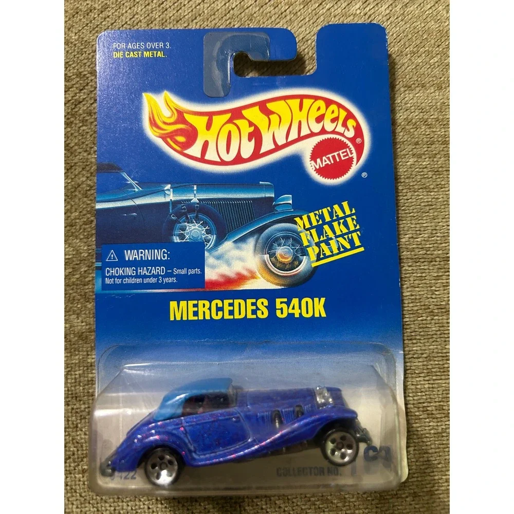 Hot Wheels Mercedes 540K Purple Metal Flake‎ Paint 1991 Collector No 164 Mattel